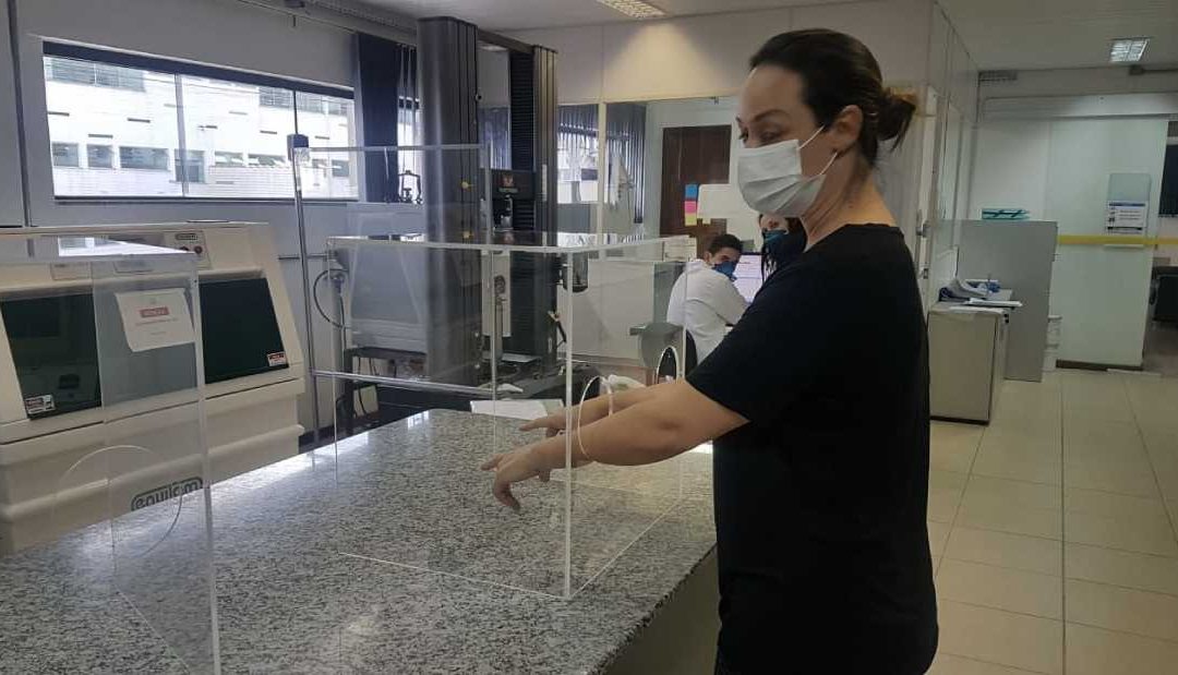 Alltec doa protetores faciais para hospitais e serviços públicos de saúde