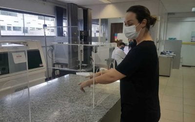 Alltec doa protetores faciais para hospitais e serviços públicos de saúde
