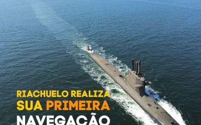 Com tecnologia da Itaguaí Construções Navais, submarino Riachuelo faz primeira navegação independente