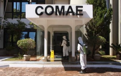 Instalações do Comando de Operações Aeroespaciais (COMAE) passam por desinfecção