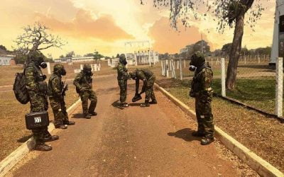 Companhia de Defesa Química, Biológica, Radiológica e Nuclear adestra a tropa para cenários de emprego real