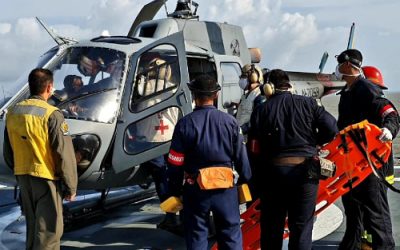 Navio-Auxiliar “Pará” realiza exercício de tiro real de superfície e Operações Aéreas