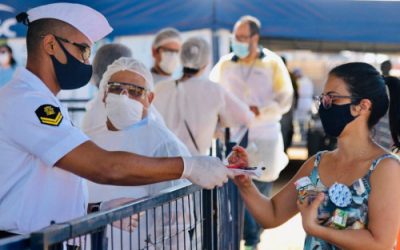 Grupamento de Fuzileiros Navais de Brasília apoia ação social no Sol Nascente (DF)