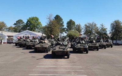 Regimento do Exército recebe 18 viaturas blindadas Cascavel após trabalho de manutenção