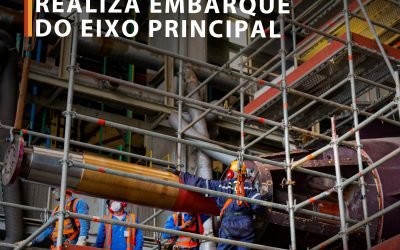 ICN realiza embarque do eixo propulsor do submarino Tonelero