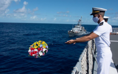Marinhas do Brasil e dos EUA homenageiam heróis da Segunda Guerra Mundial