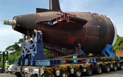 ICN divulga vídeo com operação de transporte de submarinos