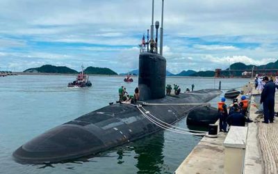 USS “Vermont” participa de exercícios com o Submarino “Tupi”