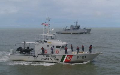 Grupo-Tarefa da Operação “Caribex 2020” realiza “Passex” com navio da Guarda Costeira do Suriname
