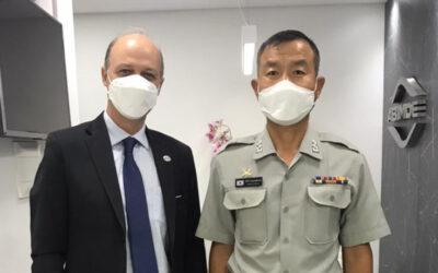 ABIMDE recebe adido militar da Coreia do Sul no Brasil