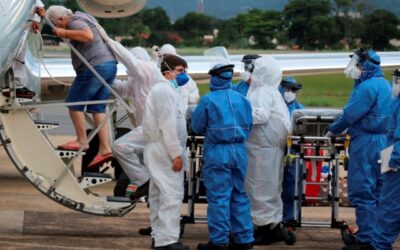 Exército descontamina aeronaves que transportaram pacientes de Manaus a Goiânia