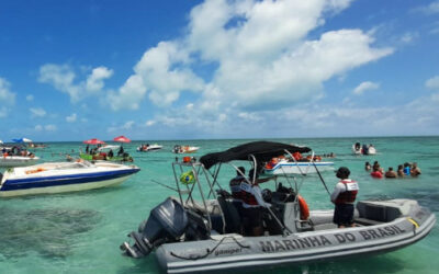 Capitania dos Portos do Rio Grande do Norte fiscaliza embarcações nos parrachos de Rio do Fogo e Perobas
