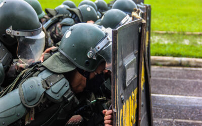 Batalhão de Belém (PA) realiza treinamento em controle de distúrbios