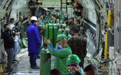 Exército apoia transporte de cilindros de oxigênio em Macapá (AP)