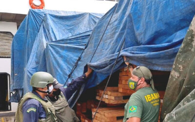 Marinha apreende embarcação com madeira irregular durante Operação “Verde Brasil II”