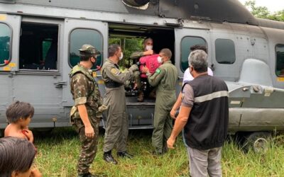 Comando Conjunto Norte apoia distribuição de vacinas para aldeia indígena