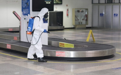 2º Batalhão de Operações Ribeirinhas realiza nova descontaminação no Aeroporto Internacional de Belém