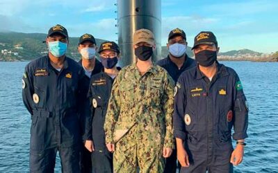 Submarino “Tupi” recebe submarinista da Marinha dos Estados Unidos da América