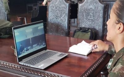 Cadetes da Aman participam de intercâmbio virtual com norte-americanos