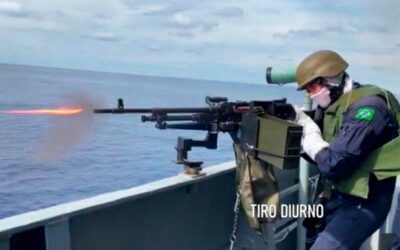 Navio-Patrulha Oceânico “Apa” aprimora prontidão operativa com exercício de tiro