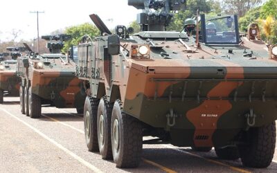 Batalhão de Goiás recebe oito viaturas Guarani