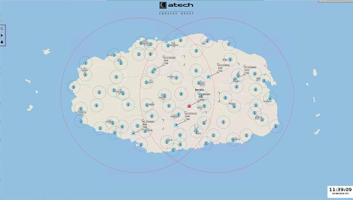 Cenário fictício Berylia utilizado no exercício cibernético LS21, da OTAN - Imagem: Divulgação/Atech
