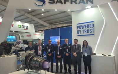 Safran Eletrônica e Defesa Brasil (SEDB) e Safran Helicopter Engines Brasil (SHEB) recebem o comando da FAB na Fidae 2022