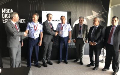 MBDA recebe comitiva da FAB na Fidae 2022