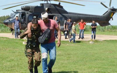 Brigada de Cavalaria faz exercícios de evacuação de não combatentes