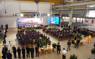 Presidente da ABIMDE acompanha apresentação da Fragata Classe Tamandaré