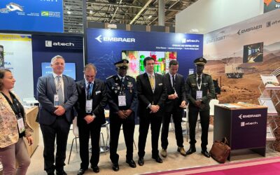 Pavilhão Brasil recebe delegações e autoridades na Eurosatory 2022