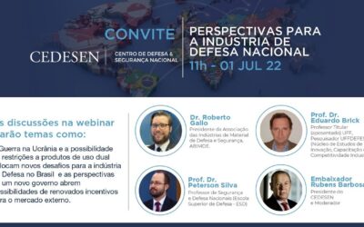 ABIMDE participa de Webinar da CEDESEN sobre a Indústria de Defesa Nacional