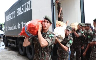 Pernambuco: Exército envia mais de 20 toneladas de donativos