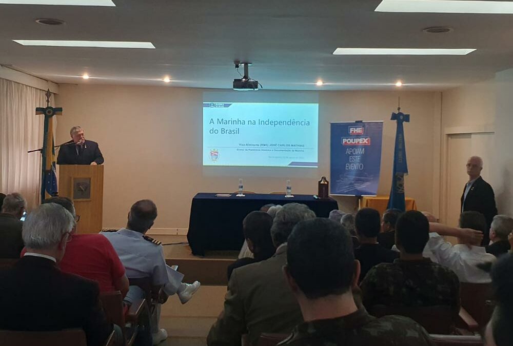 200 anos da Independência- militar palestra sobre atuação da Marinha no processo