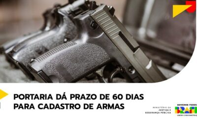 Sinarm: portaria define regras para cadastro de armas