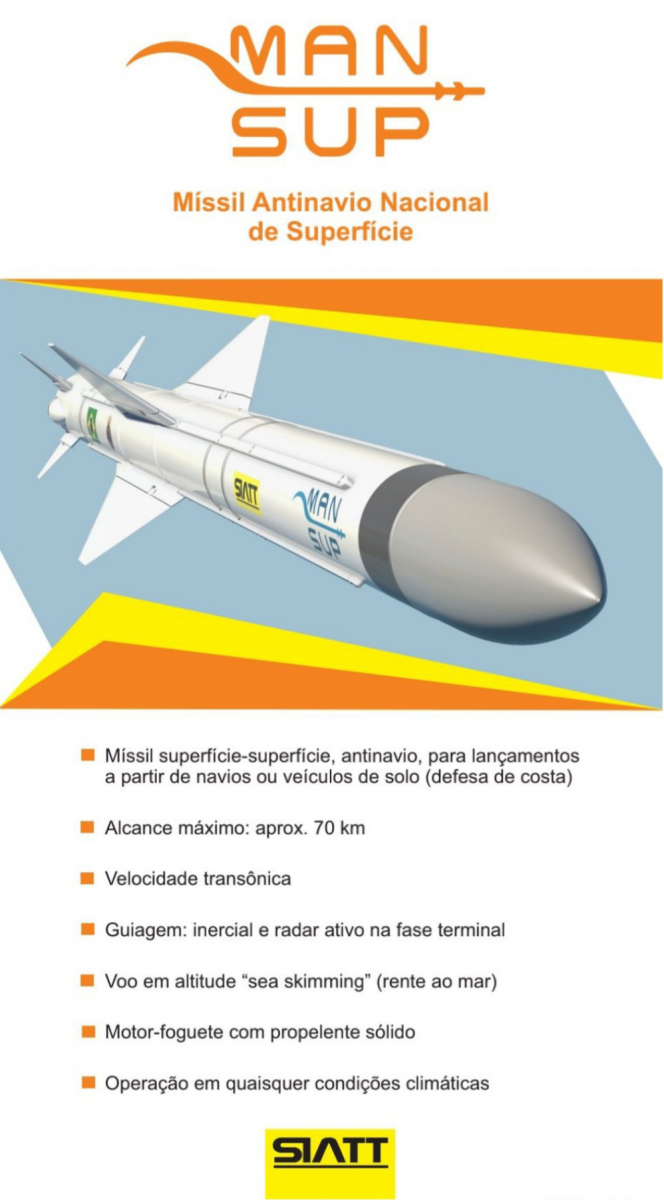 Marinha lança quinto Míssil Antinavio Nacional de Superfície (MANSUP)