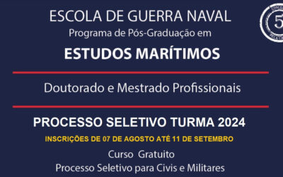 Processo seletivo para o ingresso no Programa de Pós-graduação em Estudos Marítimos