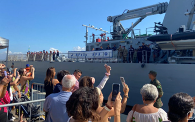 Navio da Marinha parte rumo ao continente africano para contribuir com a segurança marítima na região do Golfo da Guiné