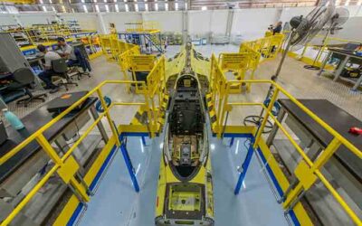Primeiro F-39 Gripen produzido no Brasil avança para a montagem final